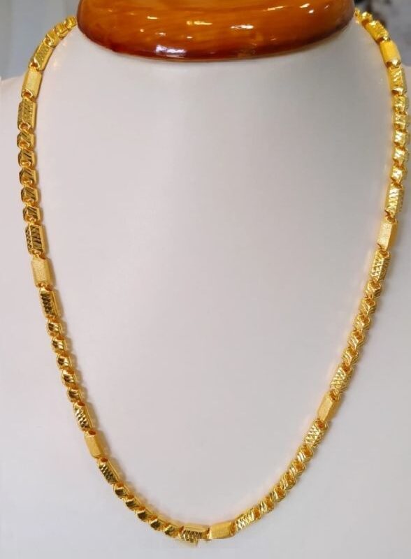 Gold Hollow Chain for Men's